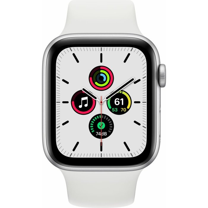 Smartwatch Watch SE GPS 44mm Silver Alu White Sport Band