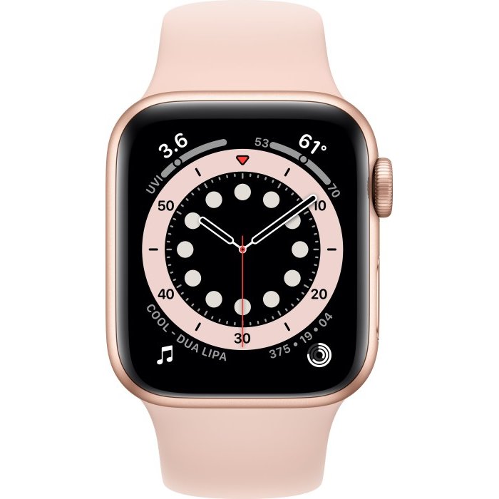 Smartwatch Watch Series 6 GPS + Cell 40mm Gold Alu Pink Sport Band