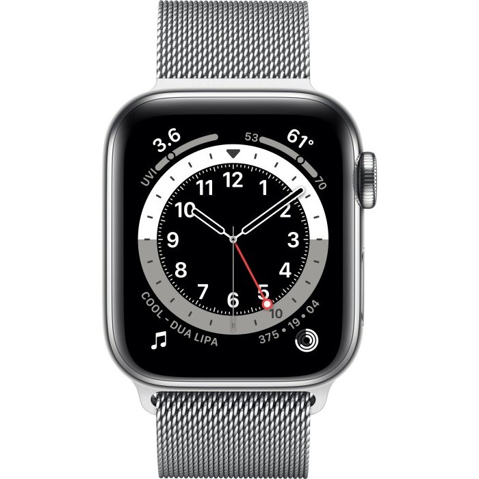 Smartwatch Watch Series 6 GPS + Cell 40mm Sil. Steel Silver Milanese