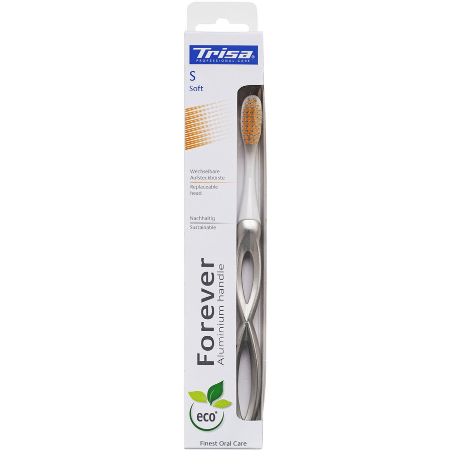 Periuta de dinți Trisa Forever Soft Grey White