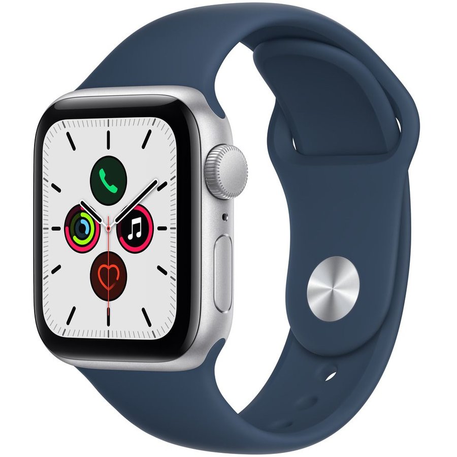 Smartwatch Watch SE v2 GPS 40mm Silver Aluminium Case with Abyss Blue Sport Band