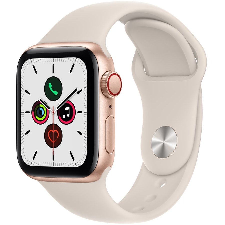 Smartwatch Watch SE v2 GPS + Cellular 40mm Gold Aluminium Case with Starlight Sport Band