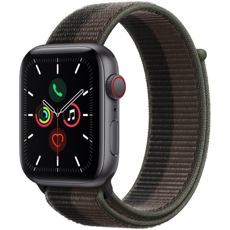 Smartwatch Watch SE v2 GPS + Cellular 44mm Space Grey Aluminium Case with Tornado/Grey Sport Loop
