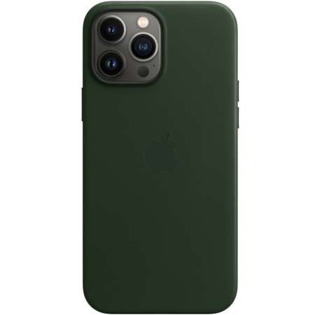 Husa Apple Leather pentru iPhone 13 Pro Max Green