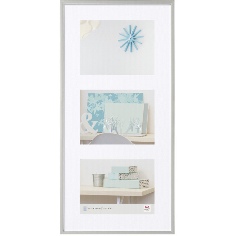 Rama foto New Lifestyle 3x13x18cm Resin Silver