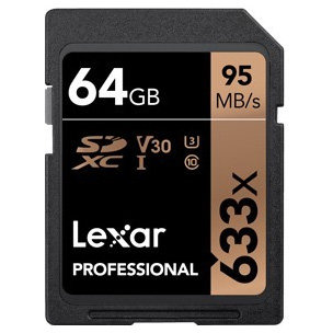 Card SDXC 64GB Professional 633x UHS-I