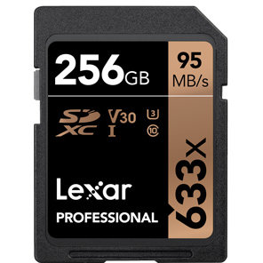 Card SDXC 256GB Professional 633x UHS-I