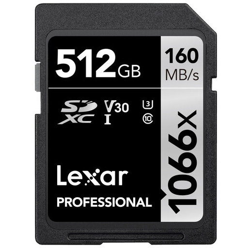 Card SDXC 512GB Professional 1066x UHS-I