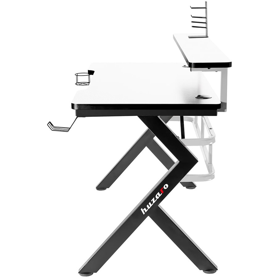 Birou Gaming Huzaro Hero 5.0 Black White — imaginea 3