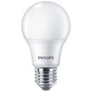 Bec Philips Pachet 4 becuri LED A60 E27 8W (60W) 806 lumeni lumina alba calda (2700K)