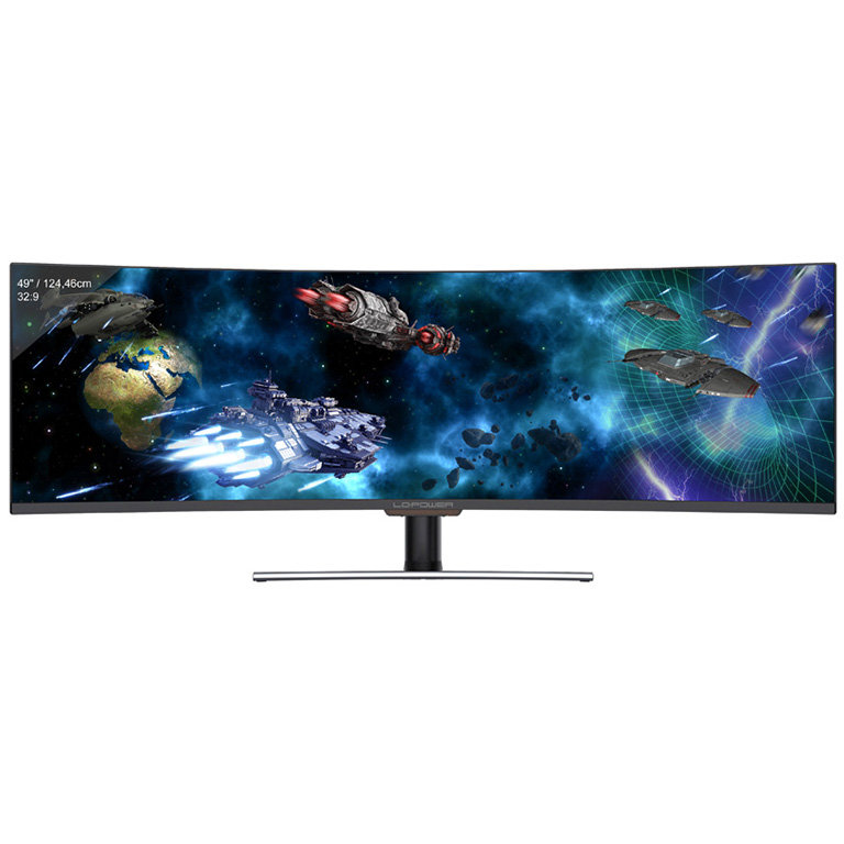 Monitor LED Gaming Curbat M49-DFHD-144-C-Q 49 inch DFHD VA 6ms 144Hz Black