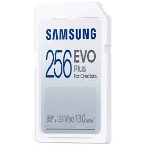 Card Samsung EVO Plus for Creators R130 SDXC 256GB UHS-I U3 Clasa 10
