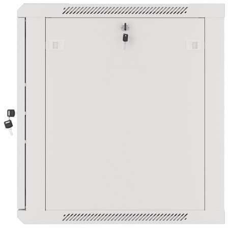 Cabinet metalic Lanberg WF01-6412-10B 12U, Wall mount, 600 x 450, Glass door, Negru - imagine 2