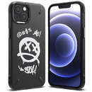 Husa Ringke Onyx Design Graffiti Negru pentru iPhone 13 mini