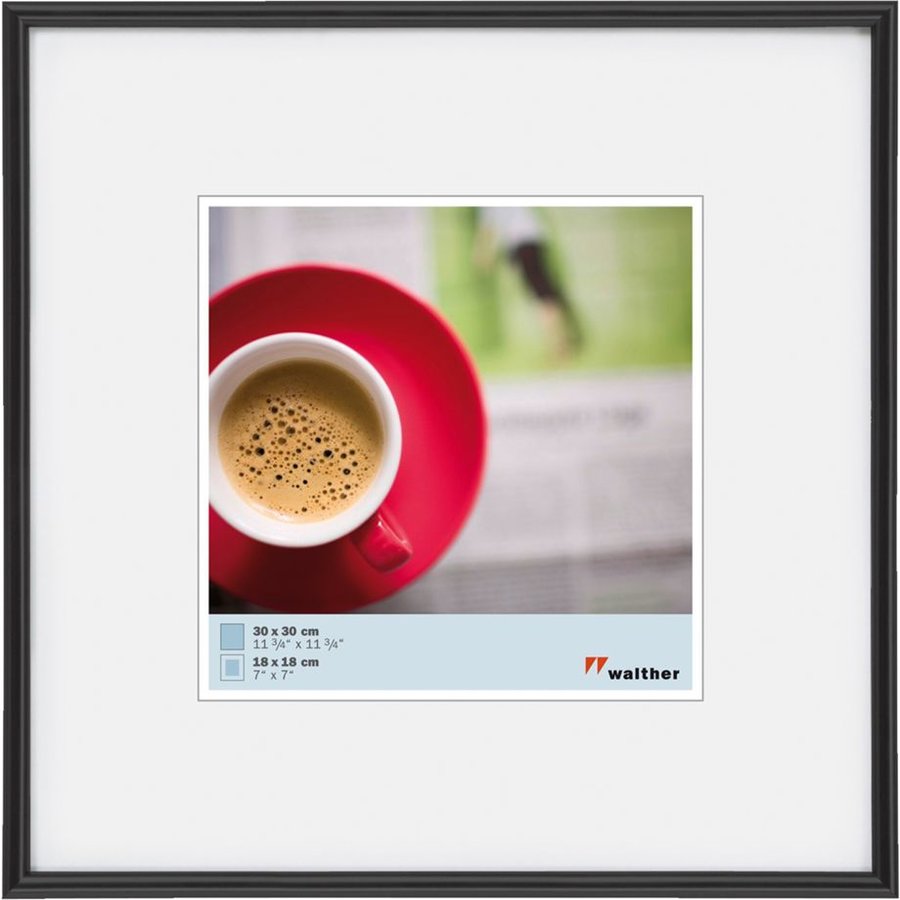 Rama foto Galeria 30x30cm Resin Black