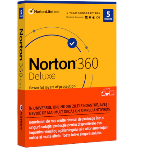 Antivirus 360 Deluxe SOF20062 Backup 50GB 1 User 5 Dispozitive