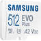 Card Samsung EVO Plus 2021 R130 microSDXC 512GB UHS-I U3 A2 Clasa 10
