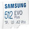 Card Samsung EVO Plus 2021 R130 microSDXC 512GB UHS-I U3 A2 Clasa 10