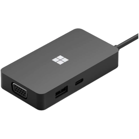 Adaptor multiport Resigilat SWV-00008 Travel Hub USB-C  Gigabit HDMI VGA Negru