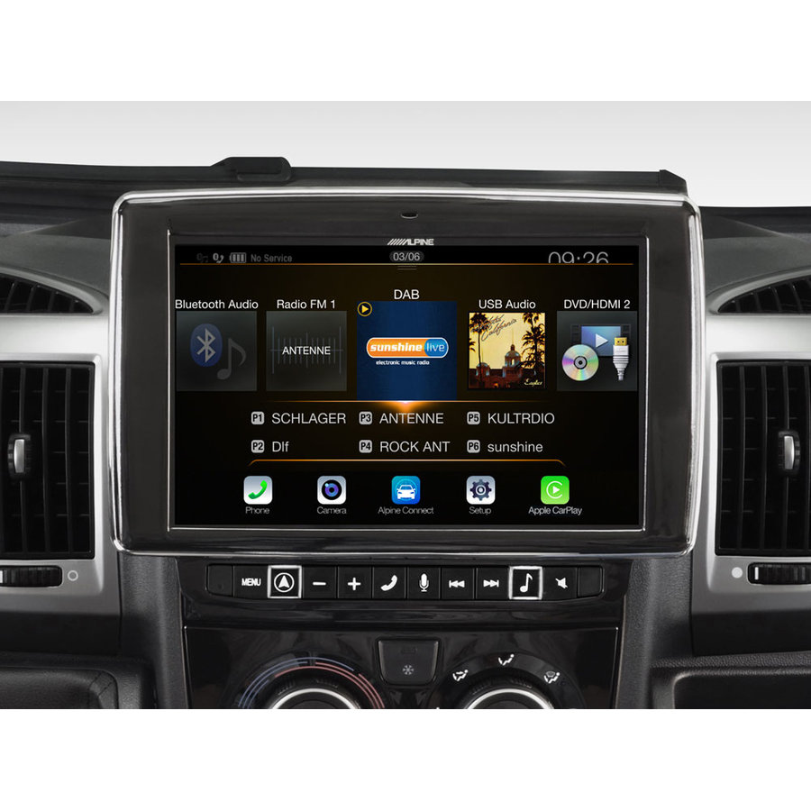 Sistem media pentru Fiat Ducato BT 9inch 4x50W