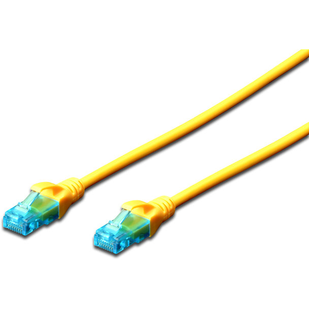 Patchcord U/UTP Cat 5E 5m Yellow