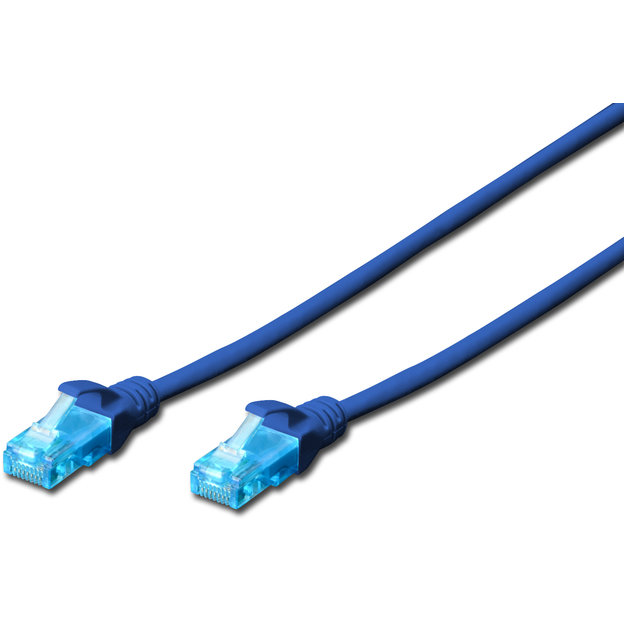 Patchcord U/UTP Cat 5E 3m Blue