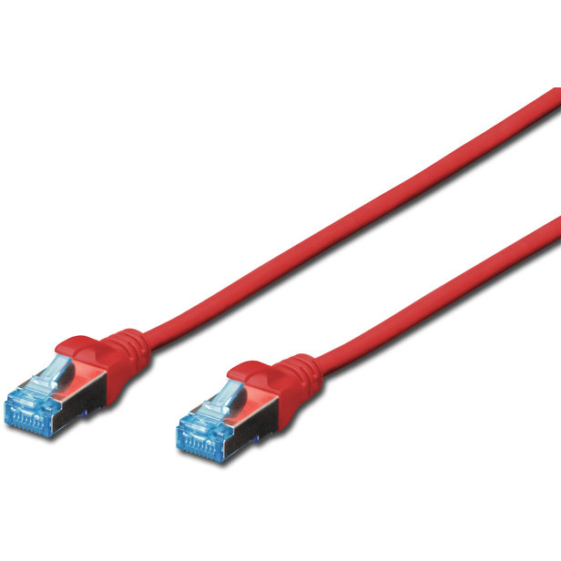 Patchcord SF/UTP Cat 5E 1m Red