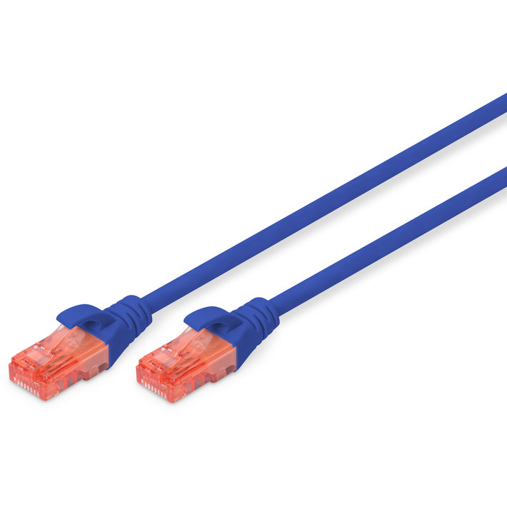 Patchcord U/UTP Cat 6 0.5m Blue
