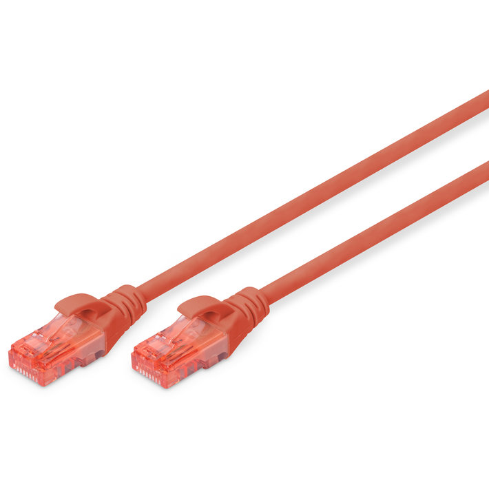 Patchcord U/UTP Cat 6 1m Red