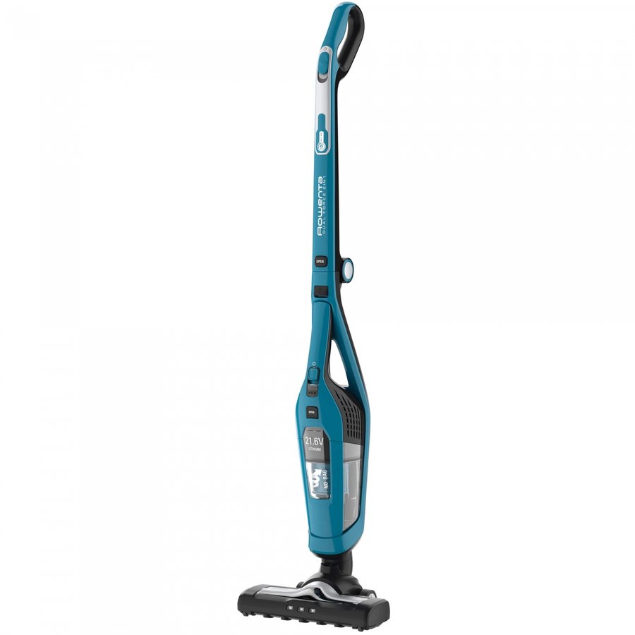Aspirator Vertical Dual Force Cyclonic RH6751WO Putere 21.6V Capacitate 0.6L  Autonomie 45min Albastru