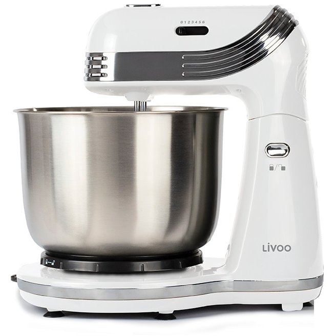 Mixer cu bol rotativ DOP137W 6 viteze 3L 250W White