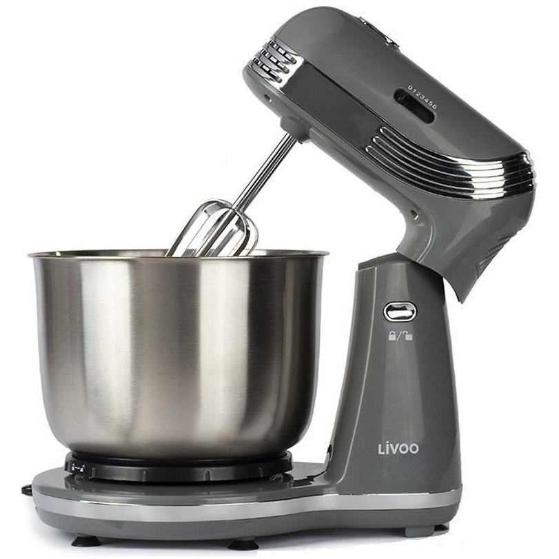 Mixer cu bol rotativ DOP137G 6 viteze 3L 250W Grey