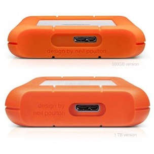 Hard disk extern Lacie Rugged Mini 1TB 2.5 inch USB 3.0 Orange