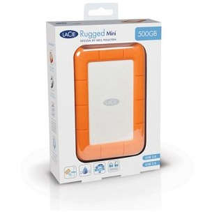 Hard disk extern Lacie Rugged Mini 1TB 2.5 inch USB 3.0 Orange