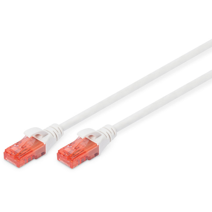 Patchcord U/UTP Cat 6 1m White