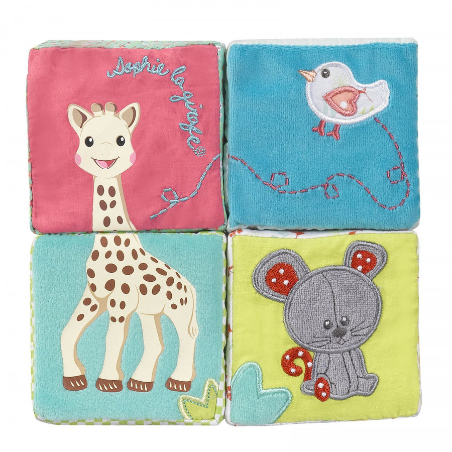 Cuburi educative din plus Girafa Sophie