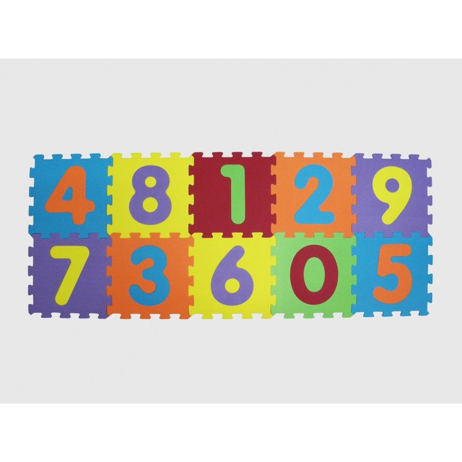 Covoras din spuma tip puzzle Cifre 10 piese