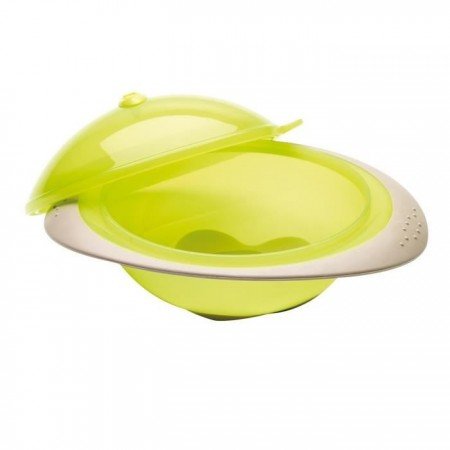 Castron cu capac pentru microunde Verde