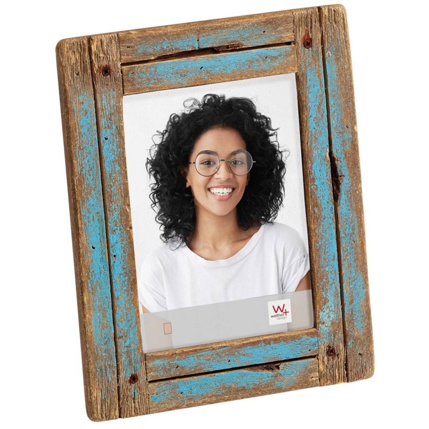 Rama foto Dupla 15x20cm Wood Blue Nature