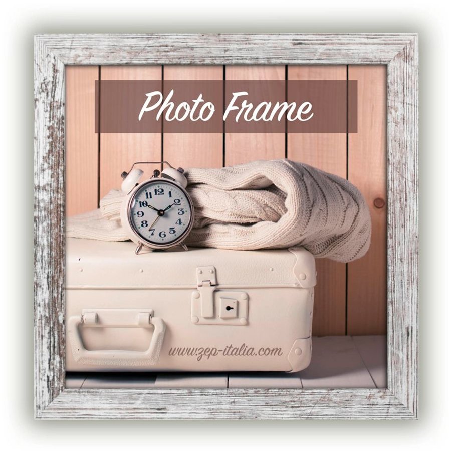 Rama foto Nelson6 20x20cm Wood White Brown