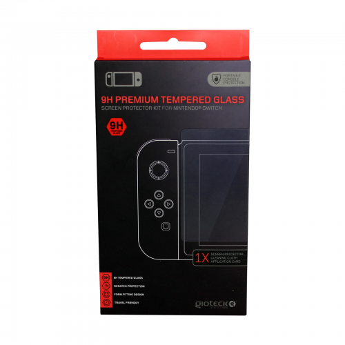Protectie ecran 9H Premium Tempered Glass Screen Protector Kit for Nintendo Switch