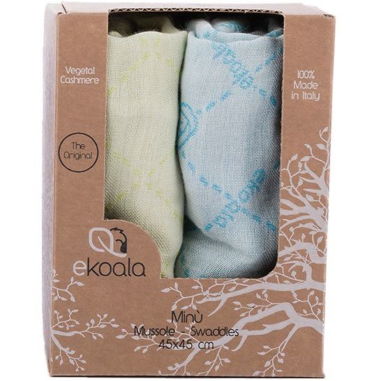 Set 2 Scutece Multifunctionale Minu Casmir Vegetal 45x45cm Blue / Green