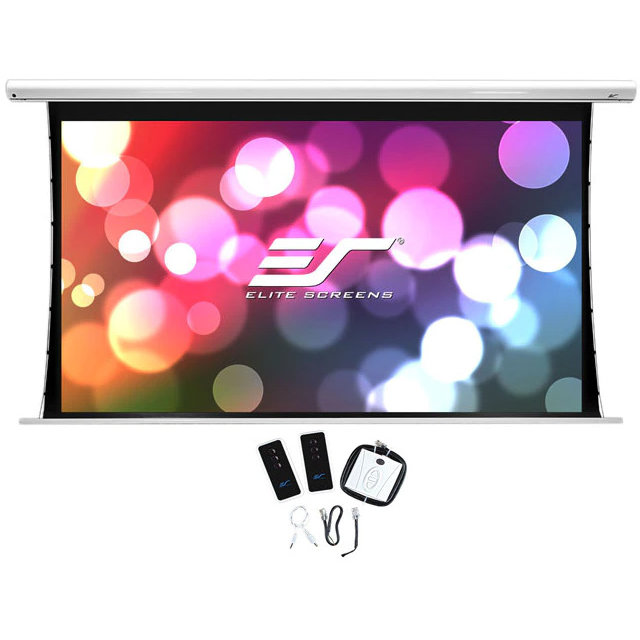 Ecran proiectie electric profesional perete/tavan 299 x 168cm, Tensionat, EliteScreens Saker SKT135XHW-E6, 16:9