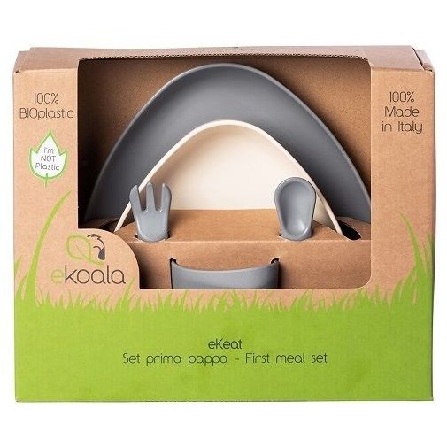 Set de masa eKeat Prima Pappa BIOplastic Grey