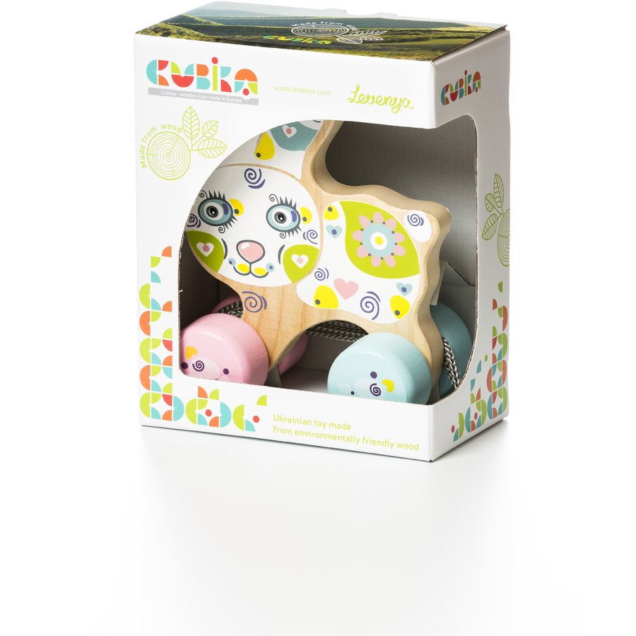 Jucarie din lemn Happy Bunny