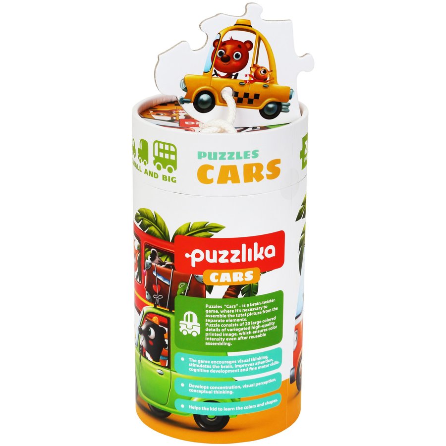 Puzzle Masinutele cu prieteni 20 piese