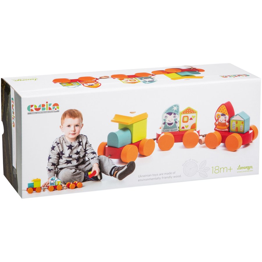 Jucarie din lemn Trenuletul Fabulos