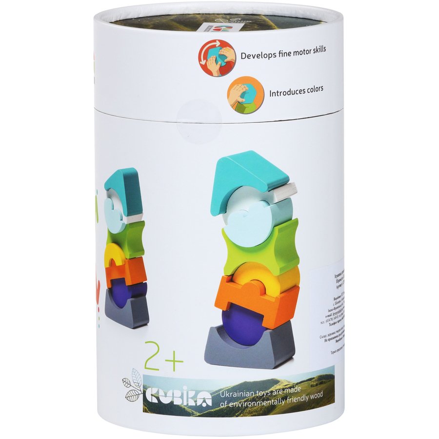 Set de constructie Turn cu acoperis turquoise