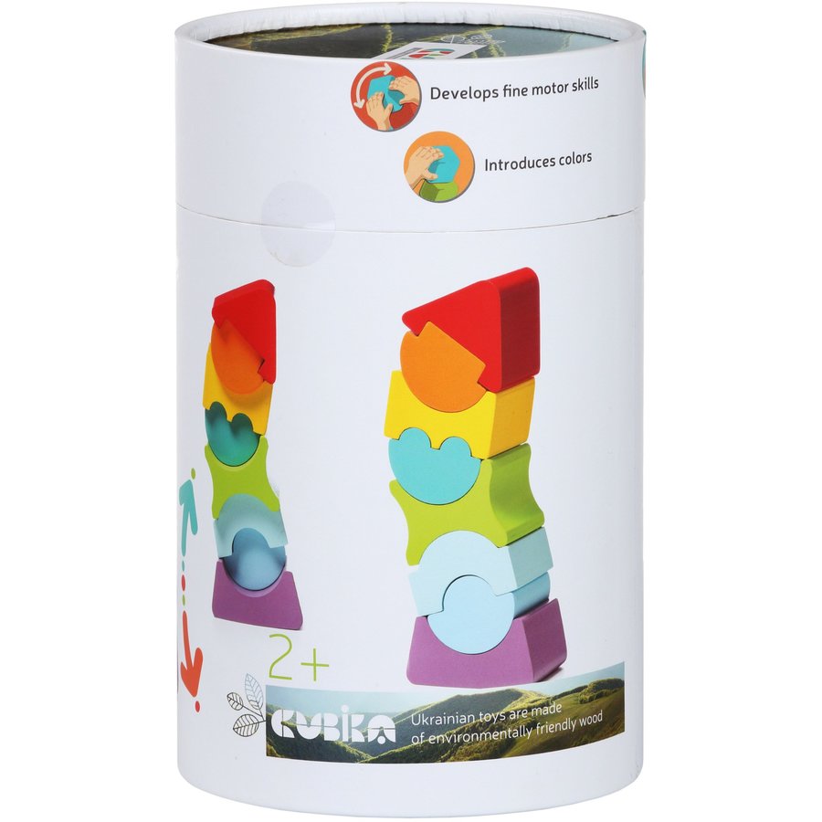 Set de constructie Turn cu acoperis rosu