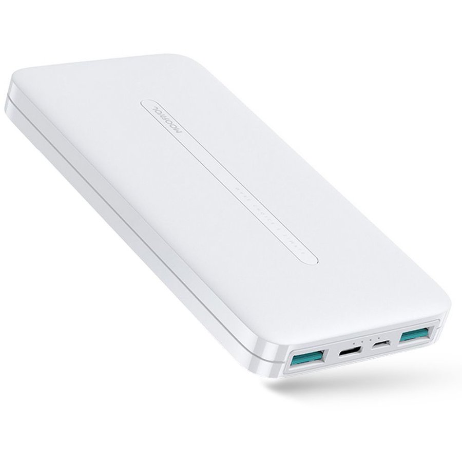 Baterie externa portabila JR-T012 10000 mAh 4 Porturi LED Alb